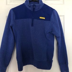 Blue quarter zip